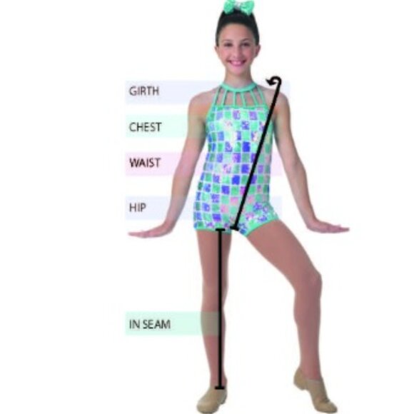 Laylas Girl's Child Dance Costume - Picture 5 of 7